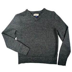 Artefact 100%‎ Merino Wool Sweater Medium Gray V-Neck Pullover Soft Breathable
